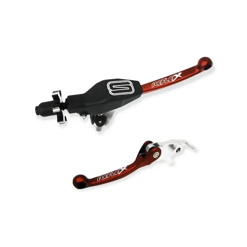 Prix Promo KIT LEVIERS CONTREPLIABLES EMBRAYAGE ET FREIN STREAMLINE RFX KAWASAKI KFX 450 ROUGE