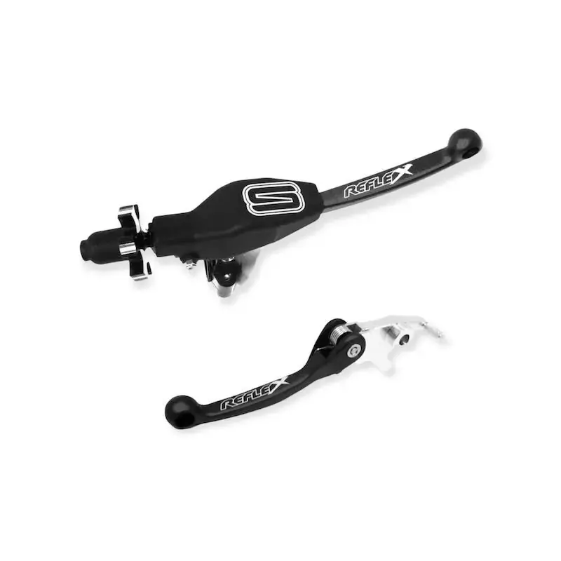 Vente Directe KIT LEVIERS CONTREPLIABLES EMBRAYAGE ET FREIN STREAMLINE RFX KAWASAKI KFX 400 / SUZUKI LTZ 400 / LTR 450 NOIR