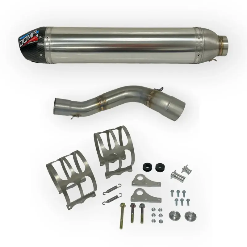 Silencieux 4 temps pour YAMAHA YFZR 450 (09-26) Inox / Carbone Diamètre 60mm Satisfait Ou Remboursé