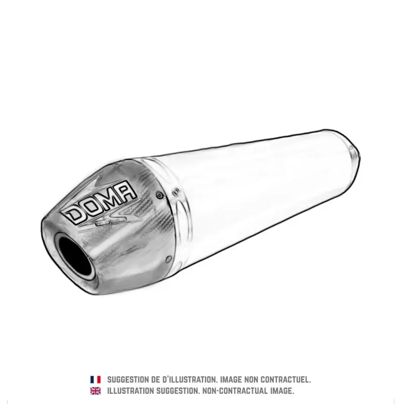 Meilleur Prix Silencieux 4 temps pour HONDA CRF 450 R (09-11) Aluminium / Carbone