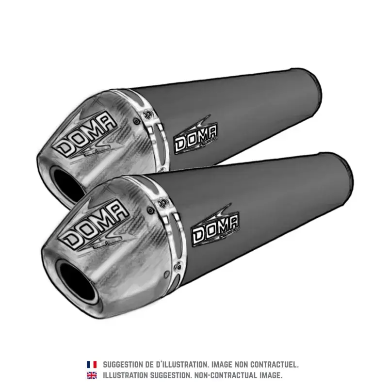 Silencieux 4 temps pour HONDA CRF 250 R (14-17) Titane Twin Offre Limitée