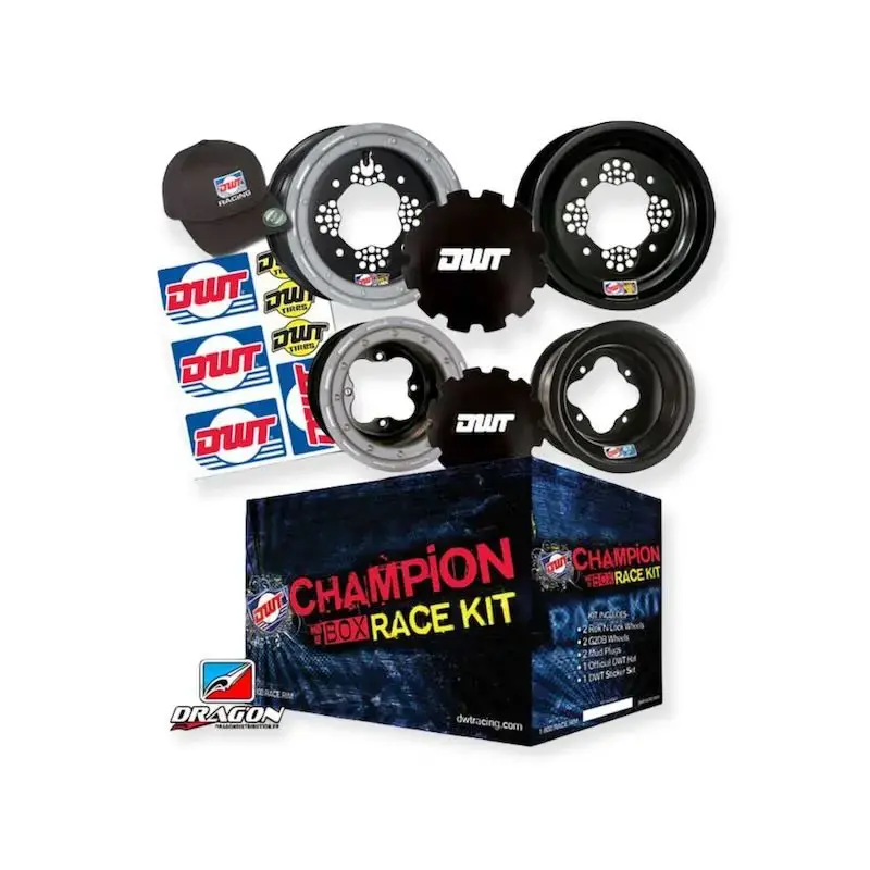 PACK CHAMPION DWT LTR/KFX/TRX INCLUANT 2 JANTES 10X5 4+1 BEADLOCK 4X144 et 2 JANTES 9X8 3+5 BEADLOCK 4X110 Prix Promo