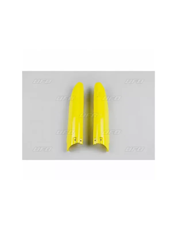 Protections de fourche UFO jaune Suzuki Populaire