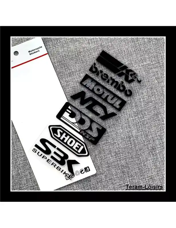 Paiement Sécurisé 7 Autocollants Stickers Adhésif Moto / Auto type Sponsor