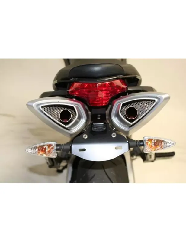 Nouvelle Collection Support de plaque R&G RACING noir Aprilia Shiver 750
