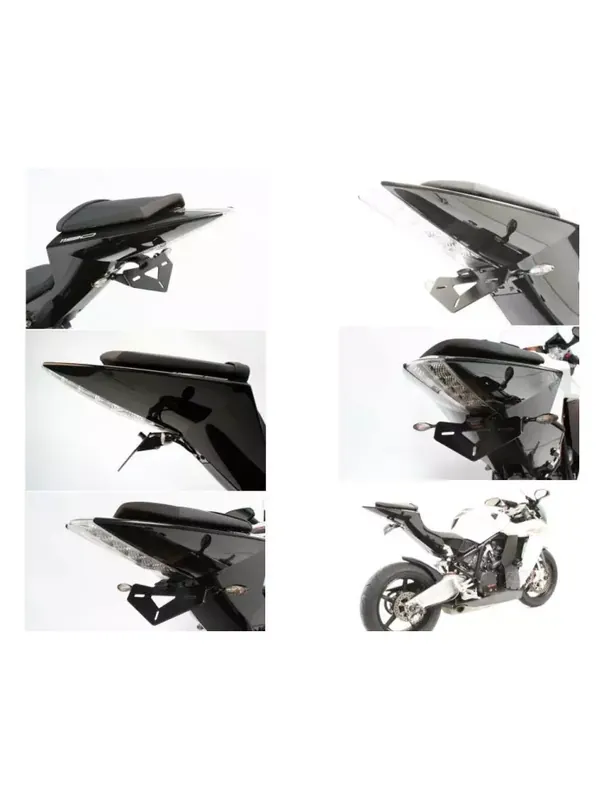 SUPPORT DE PLAQUE R&G RACING POUR KTM RC8 '08-11 AVEC MICRO CLIGNOTANTS Petit Prix