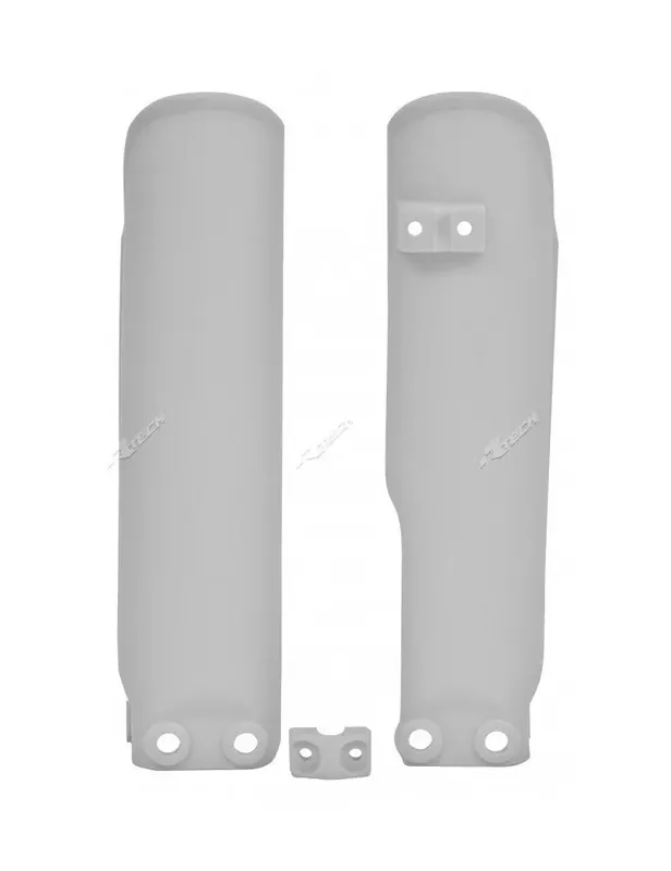 Protections de fourche RACETECH blanc/orange KTM SX65 Dernier Modèle