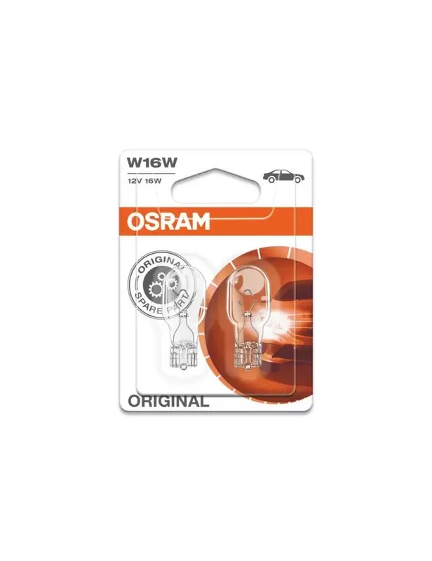 Ampoule OSRAM W16W Original Line 12V/16W culot W2.1x9.5d 10pcs Quantité Limitée