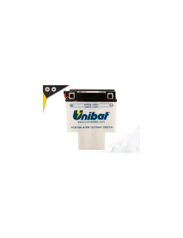 Vente Directe Batterie Unibat HCB16A-A – Livrée avec flacons d'acide séparé.