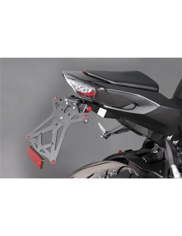 Support de plaque réglable LIGHTECH noir Honda CBR1000RR Meilleure Vente