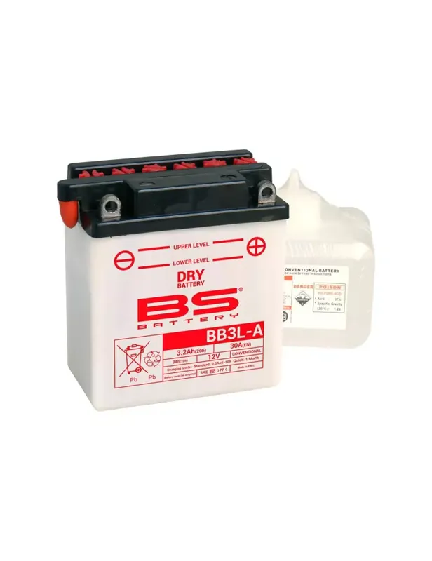 Meilleur Prix Batterie BS BATTERY BB3L-A haute performance livrée avec pack acide