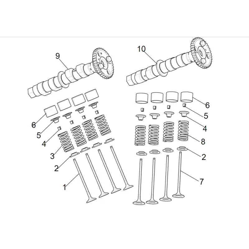 Réduction Arbre à Came / Soupapes 6 – PASTILLE CALAGE E