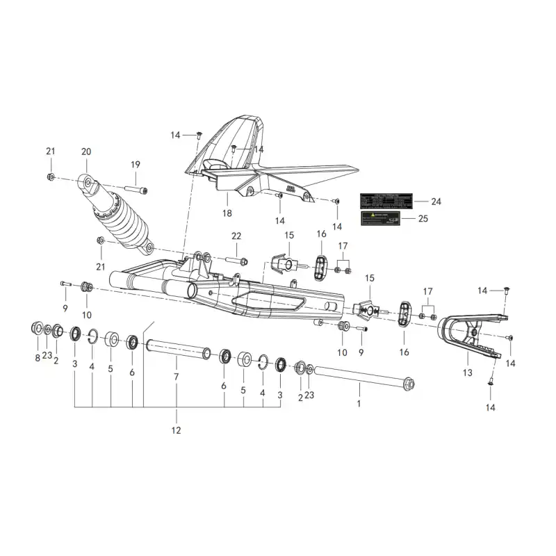 Super Prix Bras Oscillant 9 – VIS M6X25 QJ