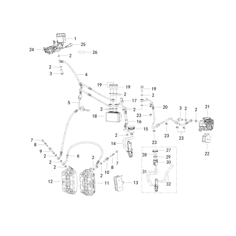 Système de Frein ABS 2 – RONDELLE JOINT QJ Prix Promo