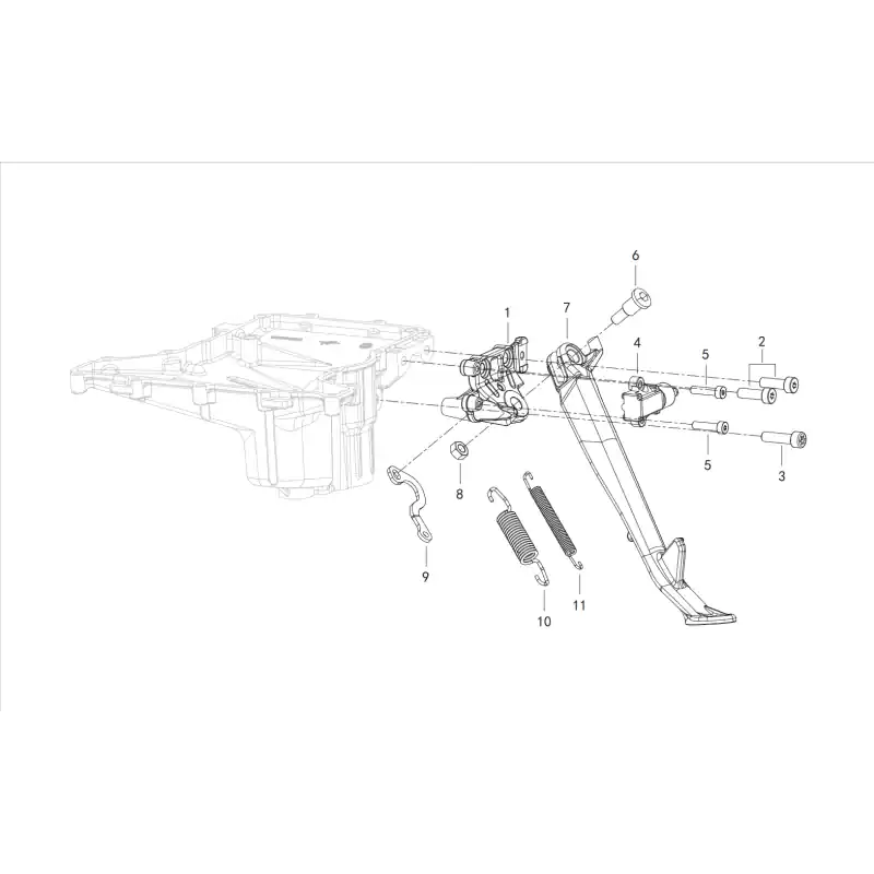 Prix Bas Béquille Latérale 2 – VIS M8X25