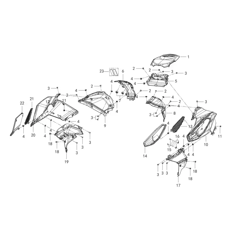 Carenage de Réservoir 18 – VIS M6X15 Prix Promo