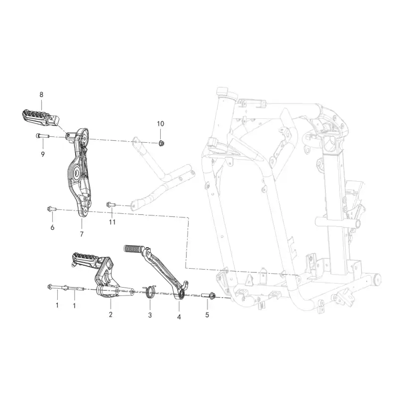 Super Prix Reposes Pieds Droit 6 – VIS M8X20 SRK800RR