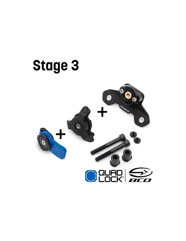 Support téléphone BCD TMAX 560 22-26 (avec fixation et anti vibration Quad Lock) Super Prix