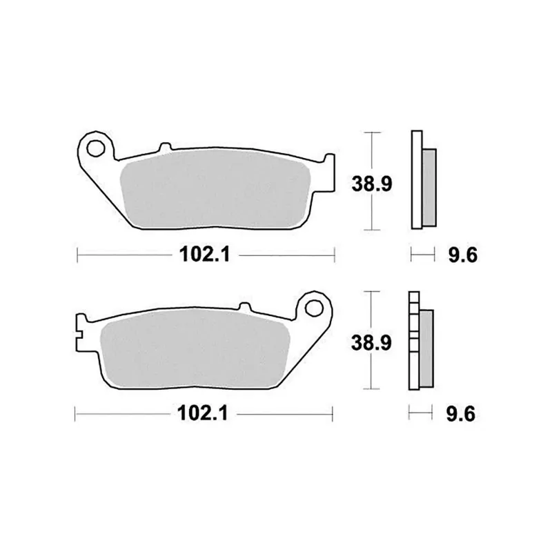 Petit Prix Plaquettes de frein arrière Perfect Honda Silver-Wing / SW-T 400 600