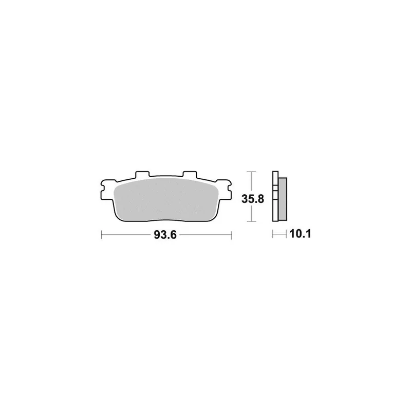 Plaquettes de frein AR Sym Cruisym 125 18-26 Commander Maintenant
