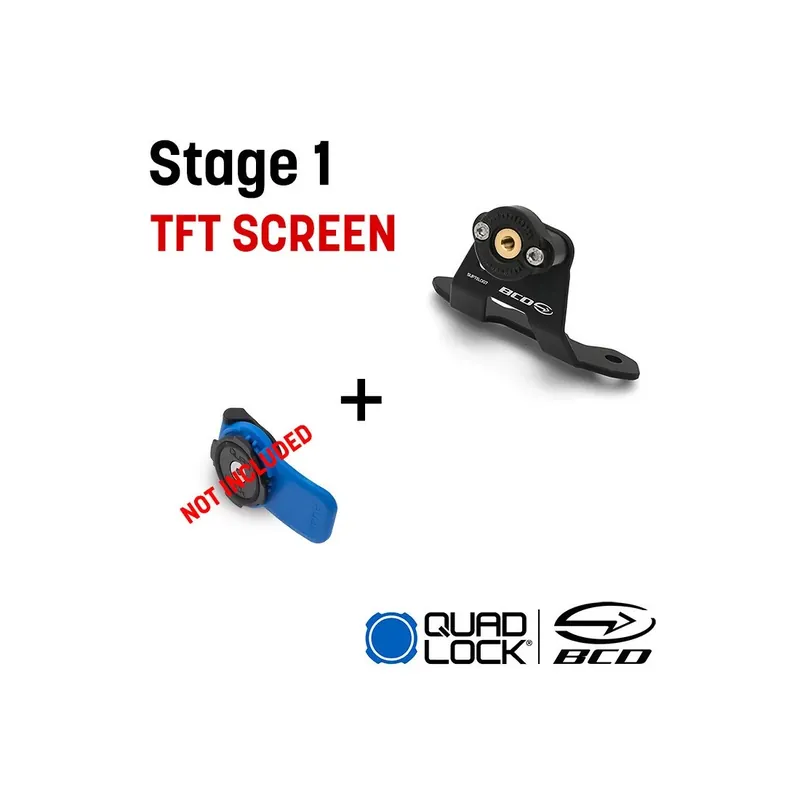 Meilleure Vente Support Quadlock BCD Yamaha MT-07 ÉCRAN TFT 23-24 (Version STAGE 1)