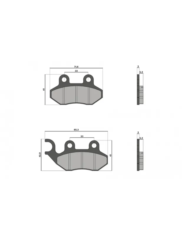 Commander Vite Plaquettes de frein AVANT Malossi Sym Orbit 125 Orbit II 125 Orbit III 125