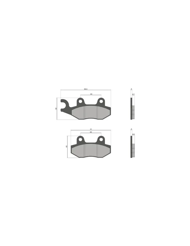 Super Prix Plaquettes de frein AVANT Malossi Kymco Like 125 / Like LX 125 / Like 125 MMC Euro 3