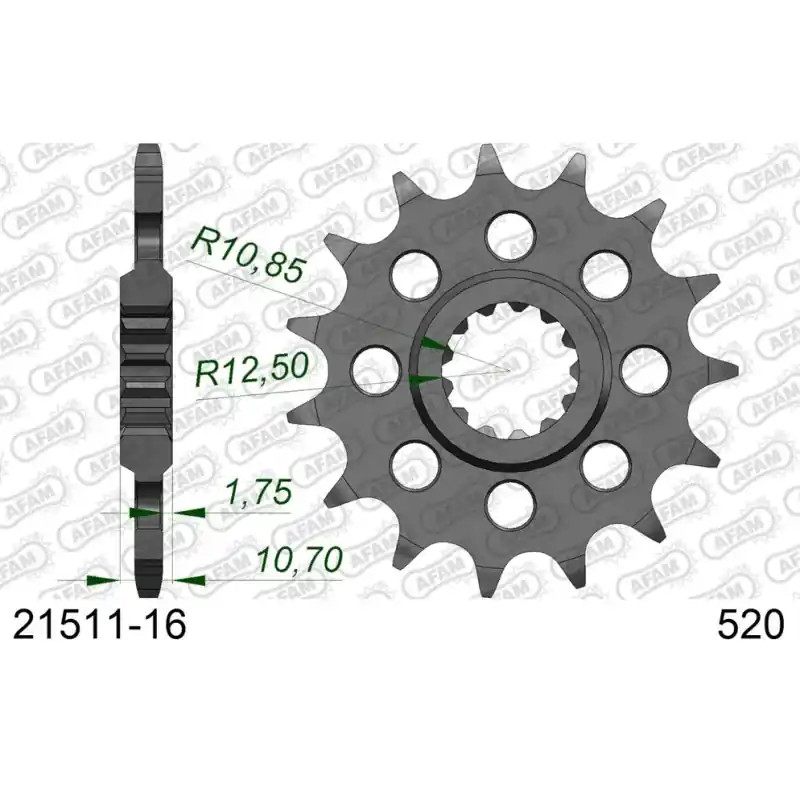 Solde Pignon 16 dents pour chaine 520