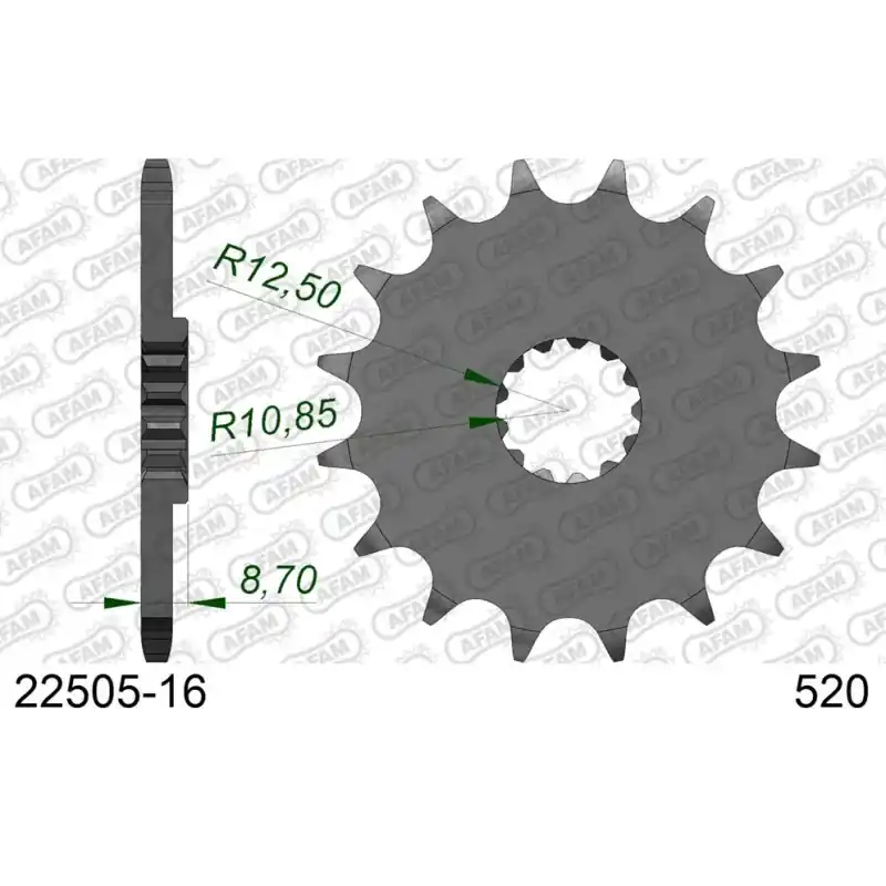 Soldes Pignon 16 dents pour chaine 520