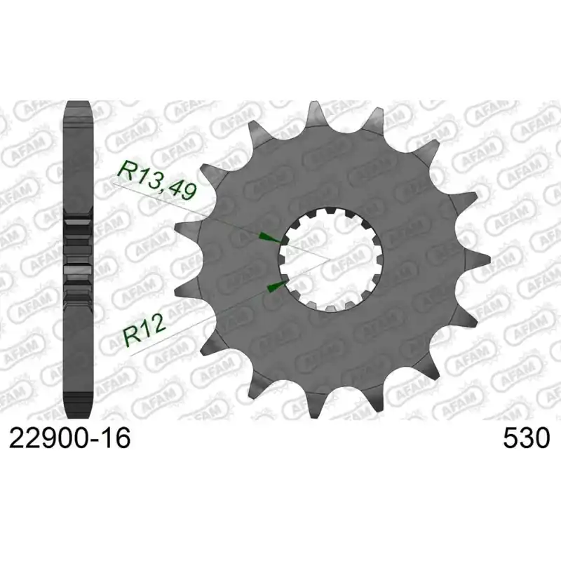 Pignon 16 dents pour chaine 530 Acheter En Ligne
