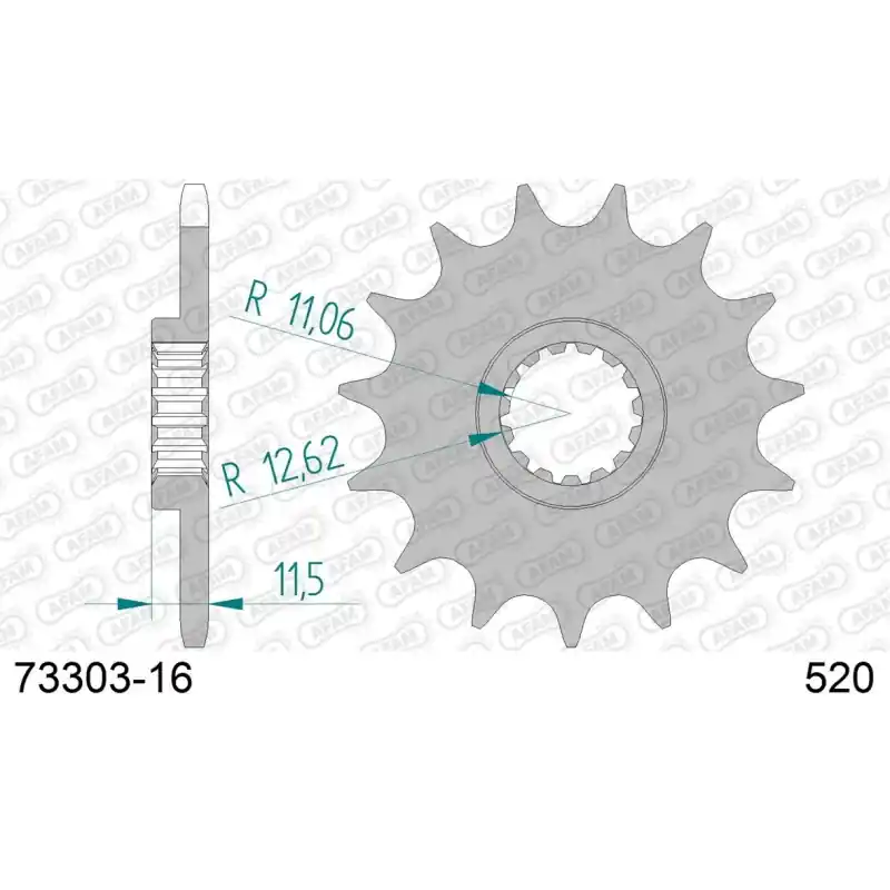 Nouvel Arrivage Pignon 16 dents pour chaine 520