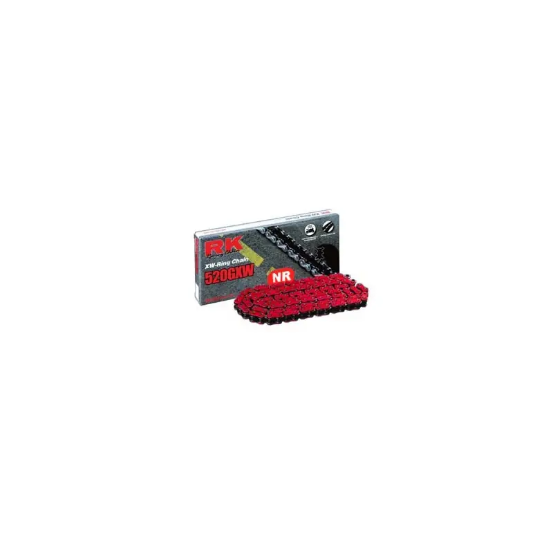 Prix Cassé Chaine RK NR520GXW XW'Ring Ultra Renforcée Pas de 520 – Couleur Rouge