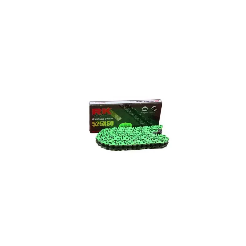 Expédition Rapide Chaine RK NM525XSO RX'Ring Super Renforcée Pas de 525 – Couleur Verte