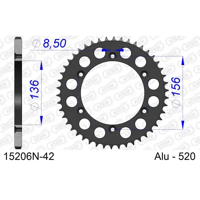 Petit Prix DID KIT CHAINE ALU HVA 510 SMR 2006-2010