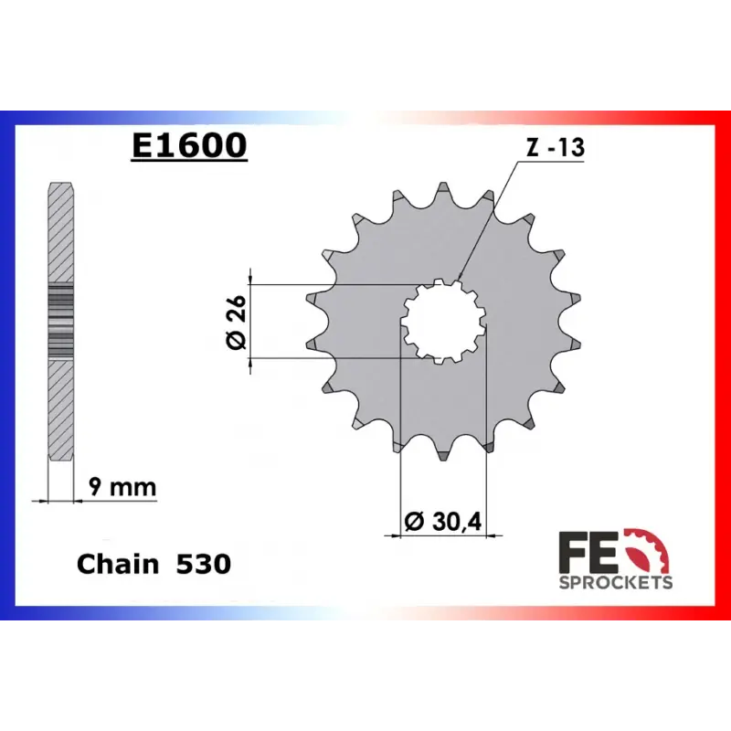 Dernière Chance Pignon 17 dents pour chaine 530 – France Equipement 1905.E1595.17