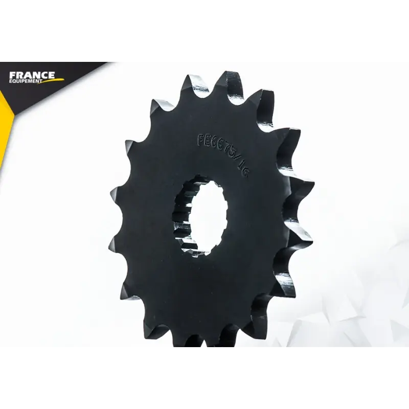 Haute Qualité Pignon 16 dents pour chaine 525 – France Equipement 2590.E6675.16