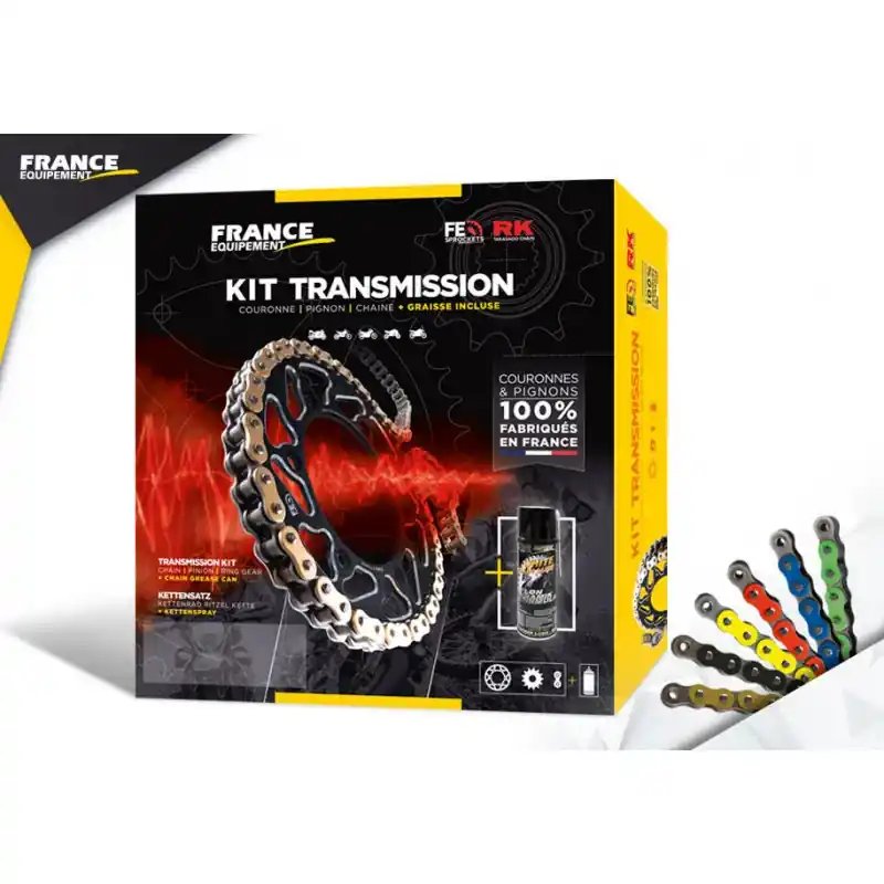 KIT ACIER SUZUKI GSF 1250 BANDIT Abs 2007/09 18X43 RK530GXW Haute Qualité