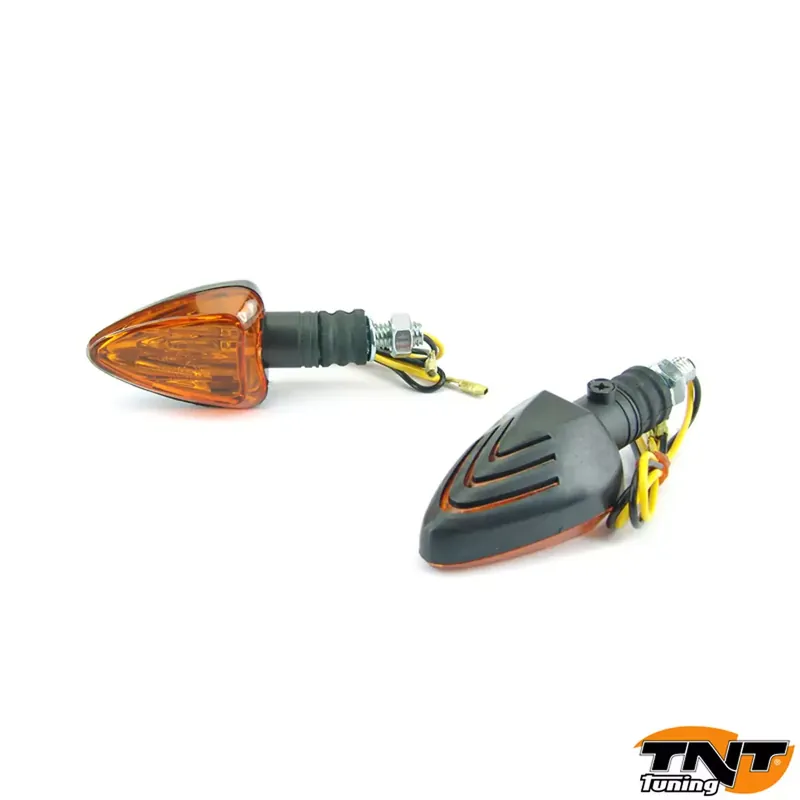 Clignotants TNT Peak 21W noir homologués CE (paire) Haute Qualité