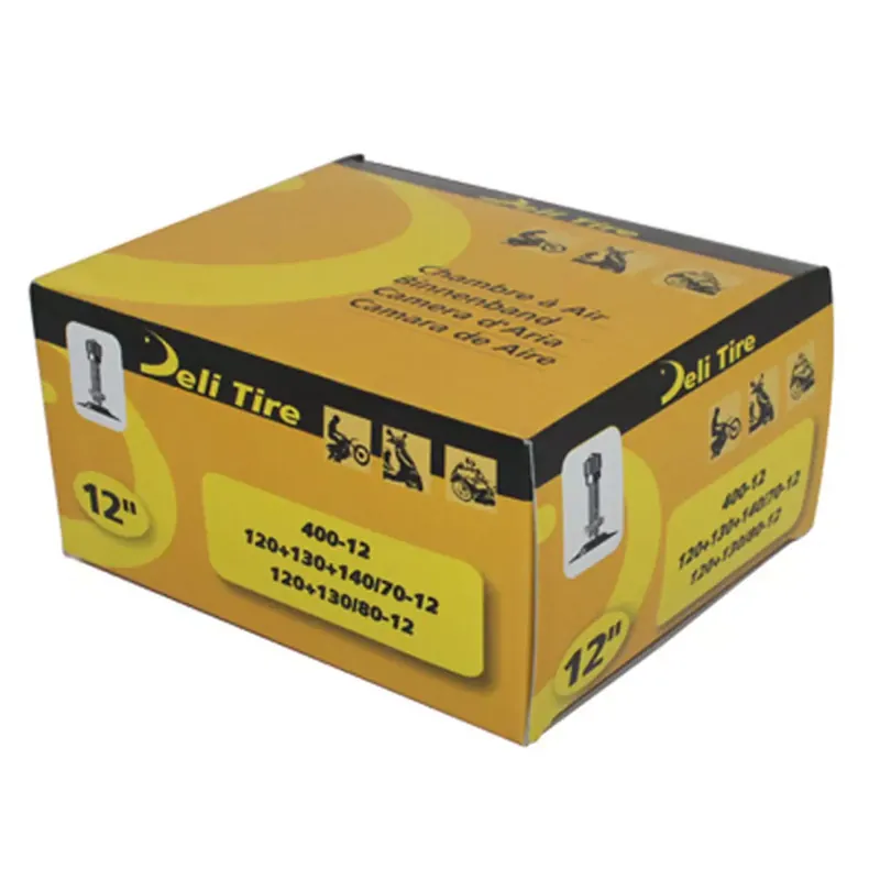 Dernière Chance Chambre à air 12 pouces 120x70x12 à 140x70x12 – DELI Valve Droite Schrader