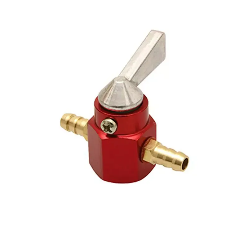 Robinet Essence Universel Sur Durite – ROUGE pour durite 6mm Expédition Rapide