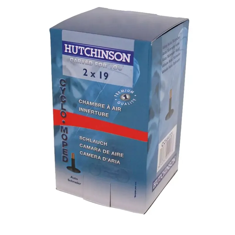 Chambre à Air 19 pouces 1 3/4×19 / 2×19 – Valve Droite Schrader HUTCHINSON Offre Spéciale
