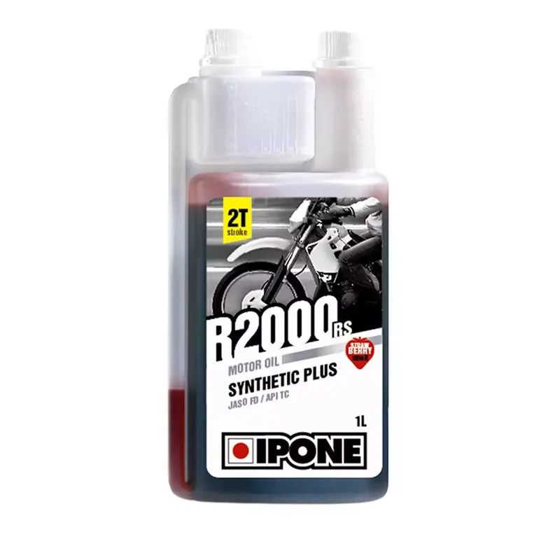 Huile Moteur 2T - Ipone R2000 RS Semi synthèse Senteur Fraise 1L graissage séparé Retour Gratuit