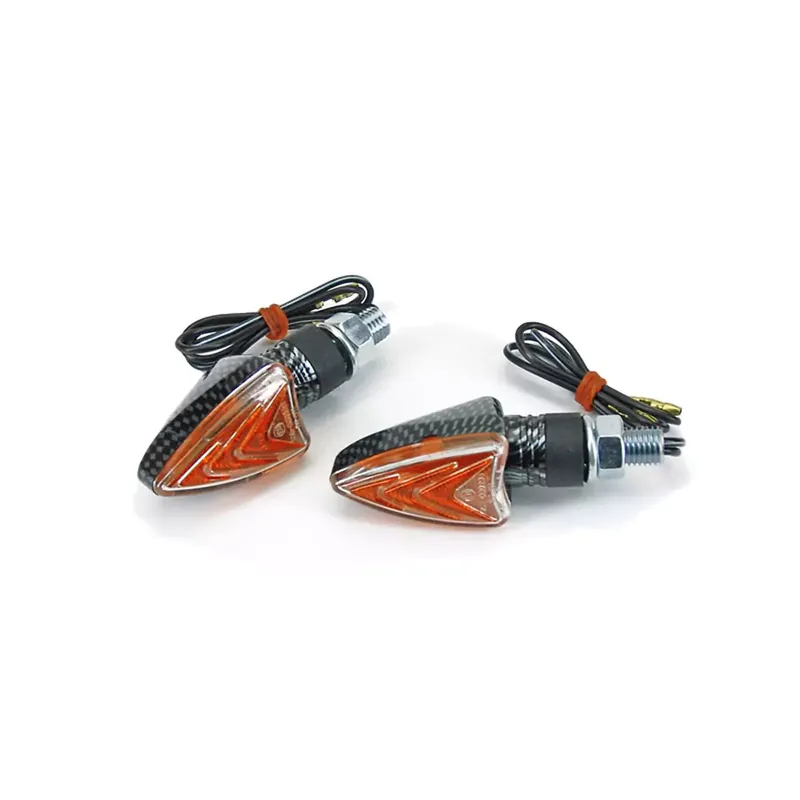 Commander Vite Clignotants TNT Arrold carbone universels (paire)