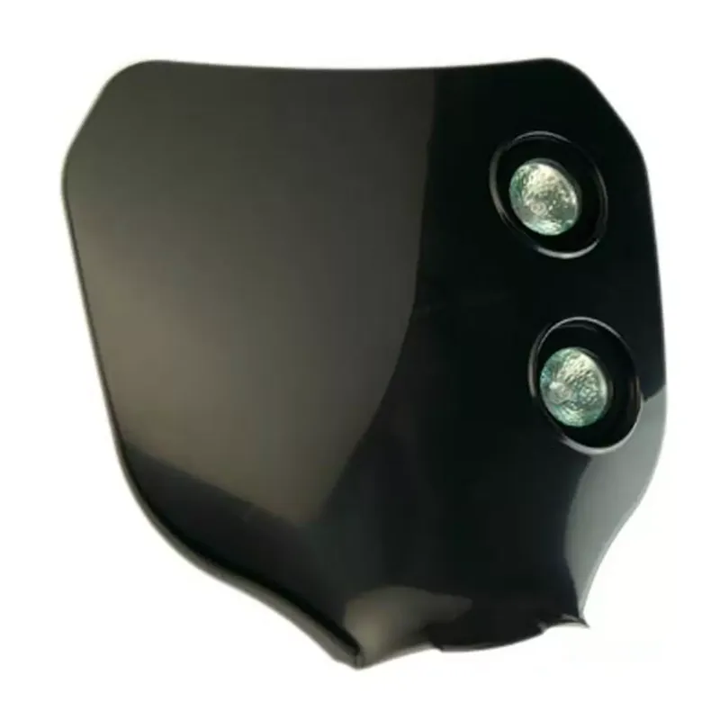Seulement Aujourd&rsquo;hui Tête de Fourche / plaque phare / Porte numéro – Enduro Bi Halogène 2x20w 2x20w Noir