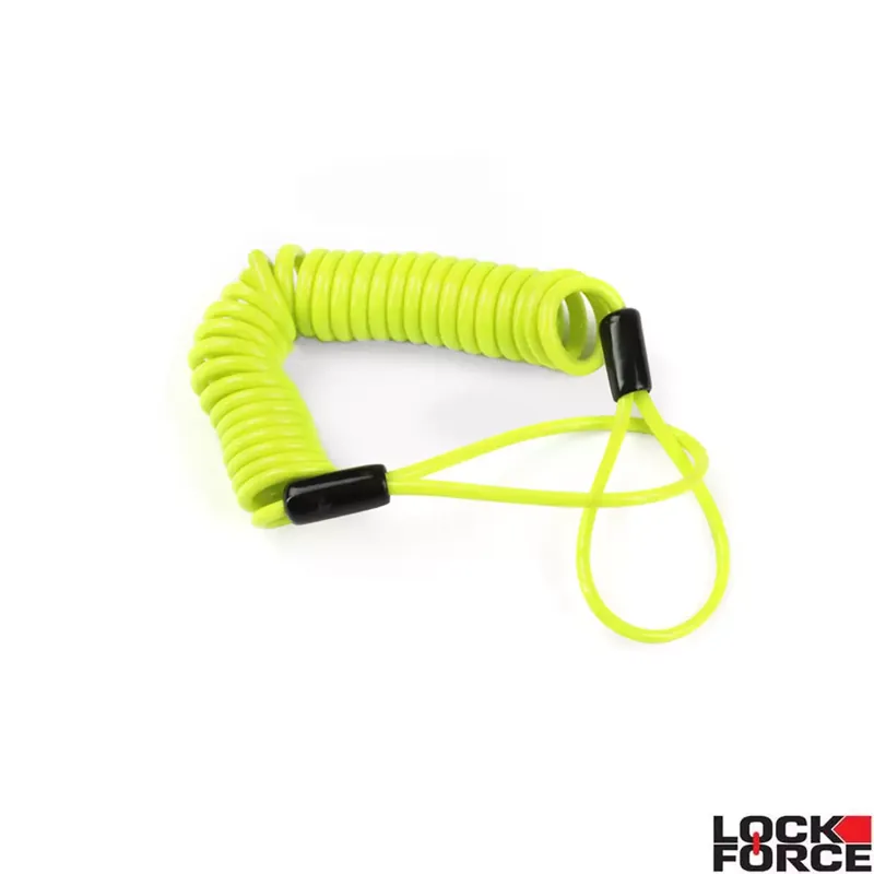Commande En Gros Câble anti-oubli Lockforce pour bloque disque moto scooter jaune