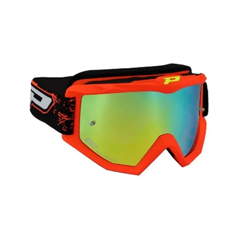 Solde Masque / Lunettes Cross – PROGRIP 3204 Rouge Fluo