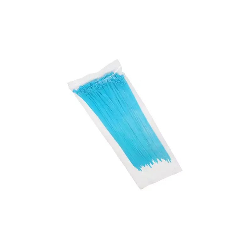 Collier de Serrage Type RILSAN – 2.5 x 200mm BLEU FLUO Prix Bas