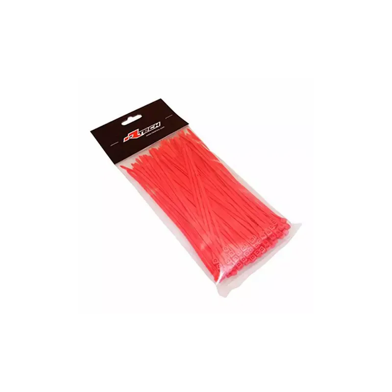 Collier de Serrage Type RILSAN – 3.6 x 180mm ROUGE Usine Directe