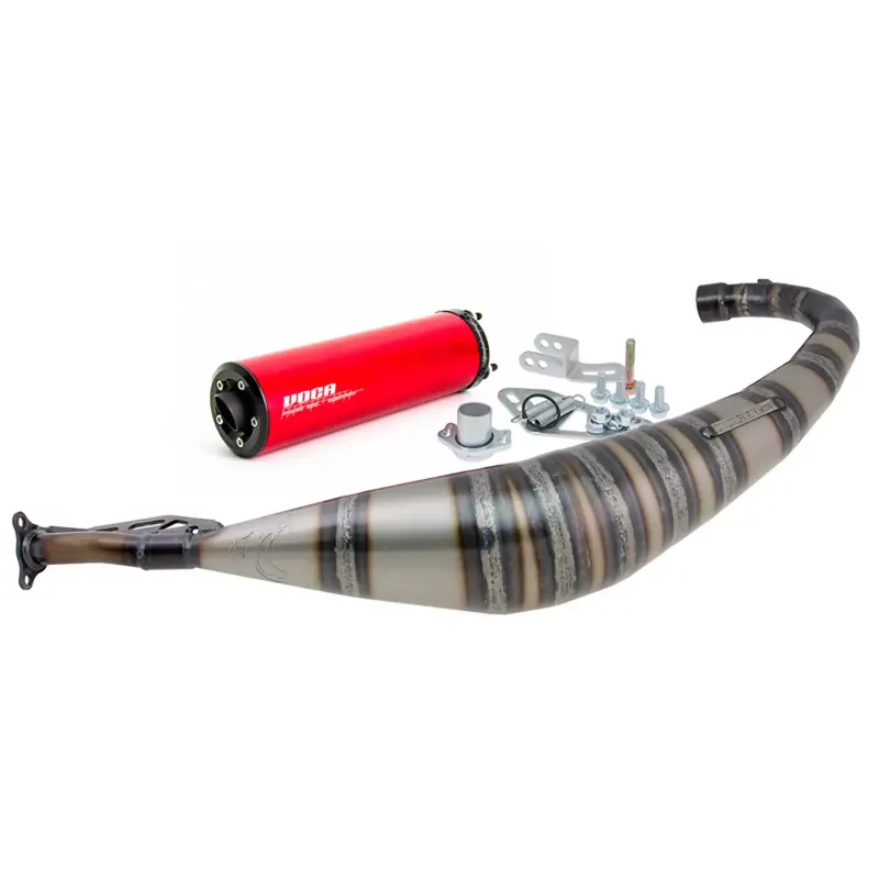 Meilleur Prix Pot Passage Bas Derbi 50 / 70cc – Rookie Rouge VOCA Racing