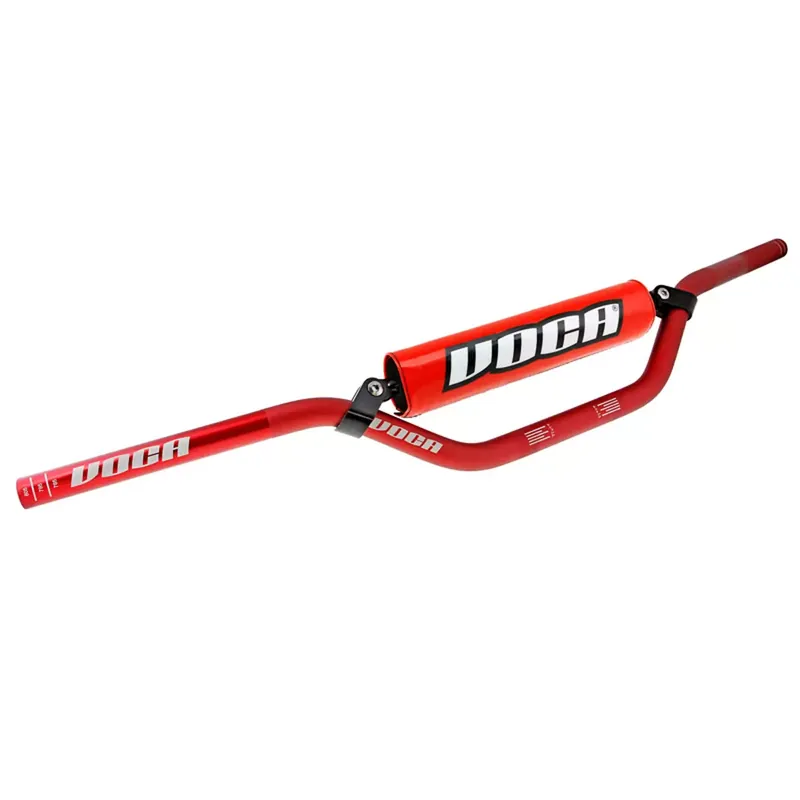 Guidon Cross 22mm – VOCA Cross Alu Rouge / Mousse Rouge Pas Cher
